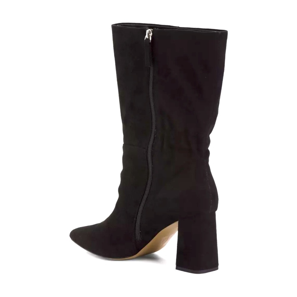 Eloquii Black Faux Suede Wide Klaire Scrunch Women's Boots. Size 9W - Picture 2 of 5